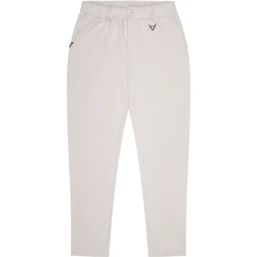 Men's Grey Pants Spring/Summer Collection , male, Sizes: 2XL, XL, S, M, L - Quotrell - Modalova