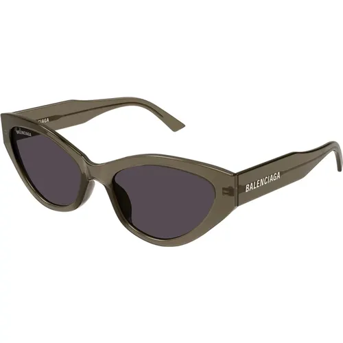 Grey Sunglasses , female, Sizes: 57 MM - Balenciaga - Modalova