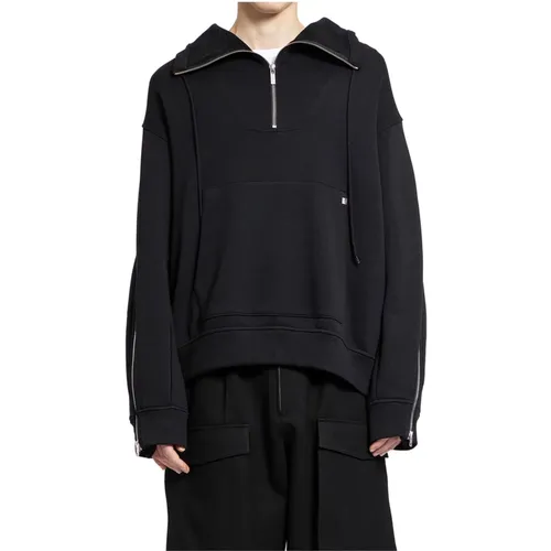 Pullover with Zipper and Pockets , male, Sizes: 2XL - Helmut Lang - Modalova