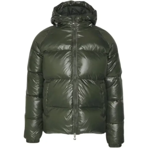 Glänzende Steppjacke mit Markendetail , Damen, Größe: M - Pyrenex - Modalova