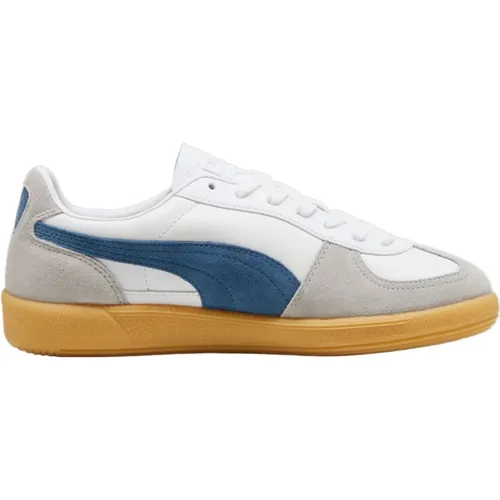 Leder Weiß & Blau Horizon Sneakers , Herren, Größe: 43 EU - Puma - Modalova