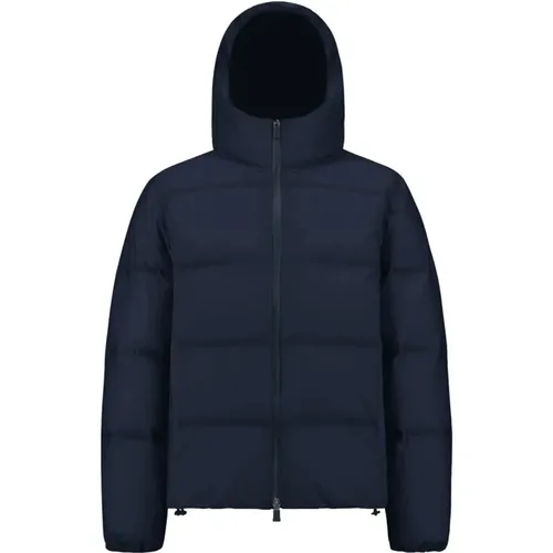 Marineblauer Impact Kapuzenjacke - Herno - Modalova