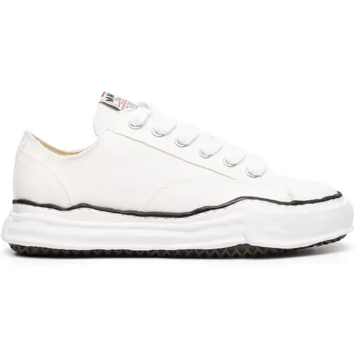 Niedriger Canvas Sneaker in Weiß , Herren, Größe: 45 EU - Mihara Yasuhiro - Modalova