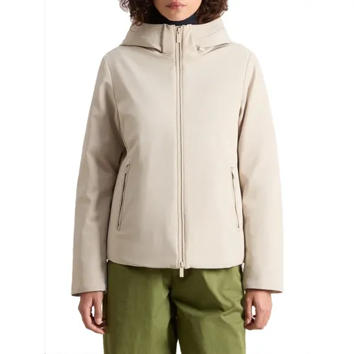 Kurzer Daunenparka Beige Damen , Damen, Größe: L - Woolrich - Modalova