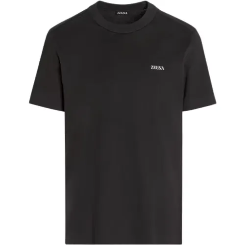 Schwarze T-Shirts und Polos , Herren, Größe: XL - Ermenegildo Zegna - Modalova