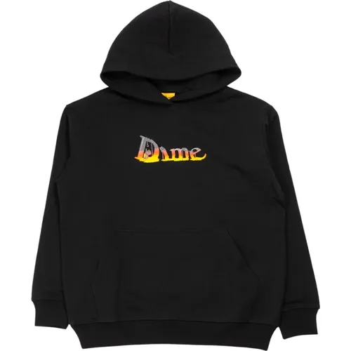 Schmelzendes Logo Schwarzer Hoodie , Herren, Größe: S - Dime Mtl - Modalova