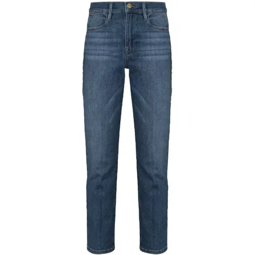 Slim Fit Denim Jeans , Damen, Größe: W27 - Frame - Modalova