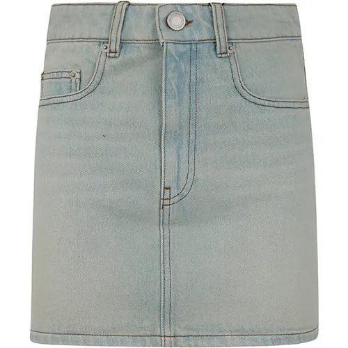Bleu Javel Denim Skirt , female, Sizes: W29, W27 - Ami Paris - Modalova