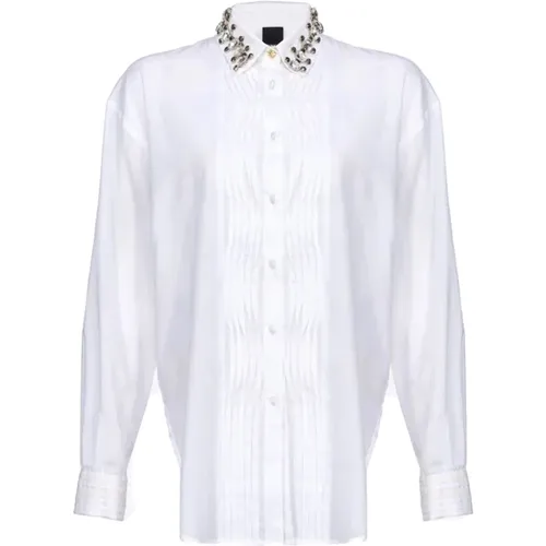 Weiße Blusen Damenmode Ss24 , Damen, Größe: M - pinko - Modalova