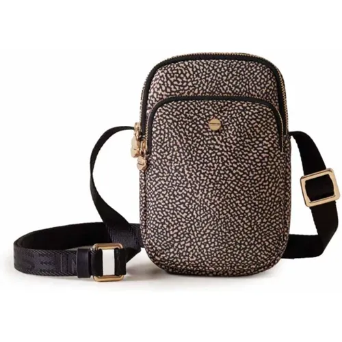 Bedruckte Nylon Crossbody Smartphone Halterung - Borbonese - Modalova