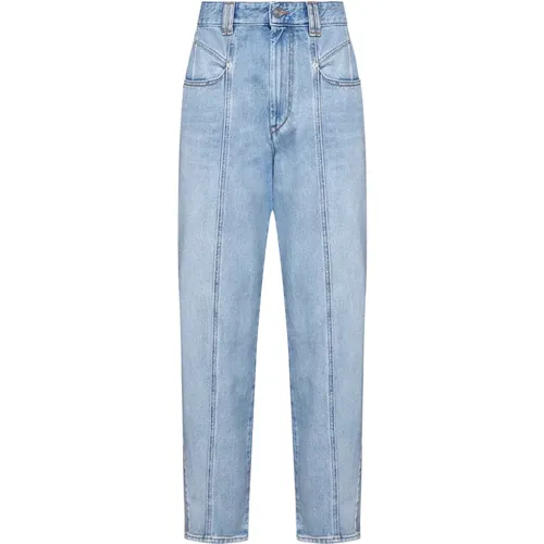 Eisblaue Denim Jeans Vertikal Gesteppt , Damen, Größe: S - Isabel marant - Modalova