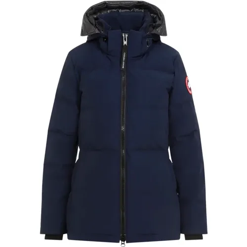 Blaue Jacke für Chic Outdoor Abenteuer - Canada Goose - Modalova