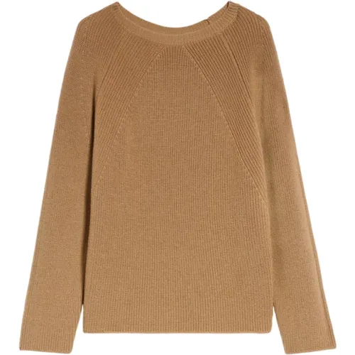 Braune Sweaters - Balenio Kollektion , Damen, Größe: L - Max Mara - Modalova