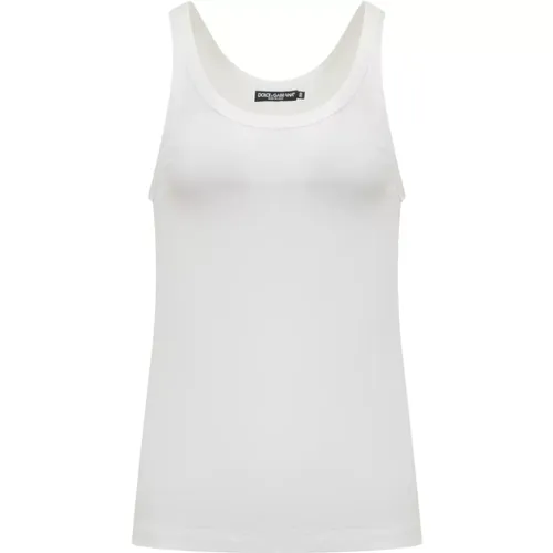 Sleeveless Tops , male, Sizes: L, S - Dolce & Gabbana - Modalova