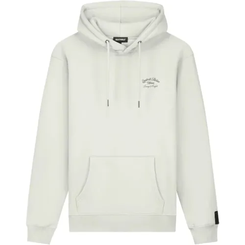 Milano Hoodie Mens Off White , male, Sizes: L - Quotrell - Modalova