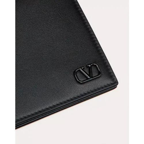 Mini VLogo Signature Leder Geldbörse , Herren, Größe: ONE Size - Valentino Garavani - Modalova