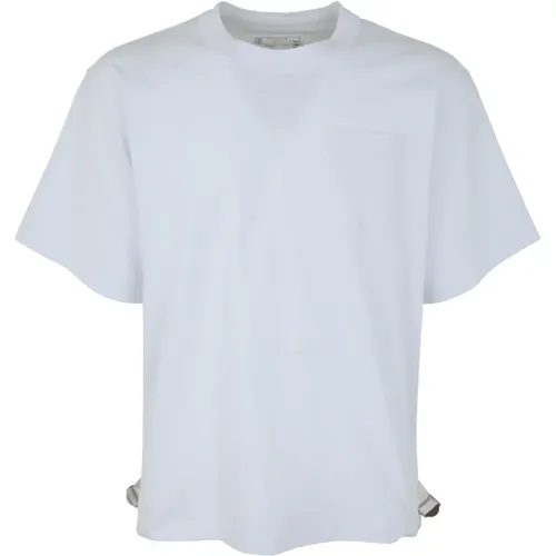 Nylon Baumwolle Jersey T-Shirt , Herren, Größe: M - Sacai - Modalova