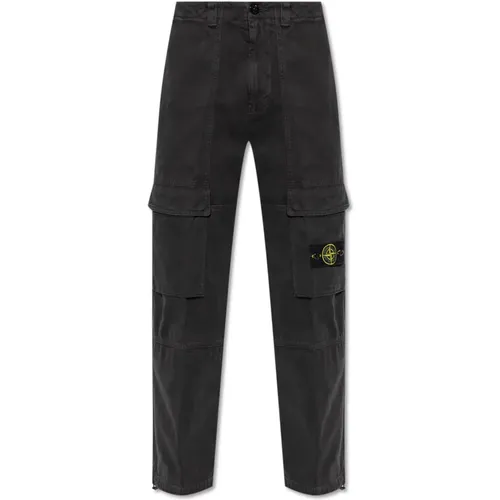 Hose mit Logo , Herren, Größe: W32 - Stone Island - Modalova