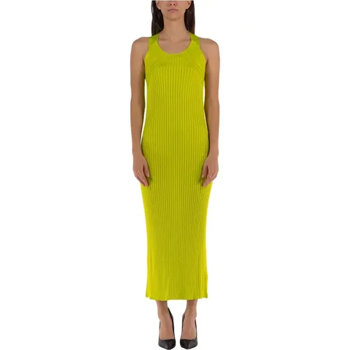 Sleeveless Ribbed Creweck Dress , female, Sizes: S, M - Jil Sander - Modalova