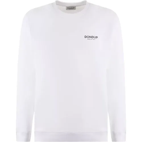 Crewneck Sweater with Logo Print , male, Sizes: L - Dondup - Modalova