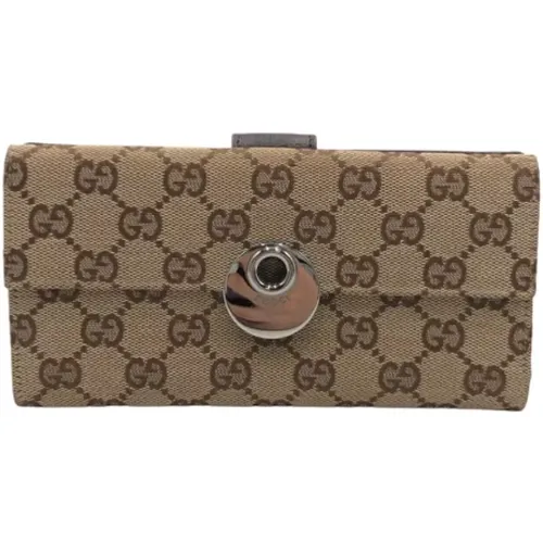 Pre-owned Canvas wallets , female, Sizes: ONE SIZE - Gucci Vintage - Modalova