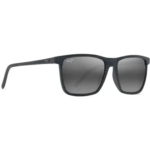 Rechteckige Sonnenbrille aus Carbonfaser , Herren, Größe: 55 MM - Maui Jim - Modalova