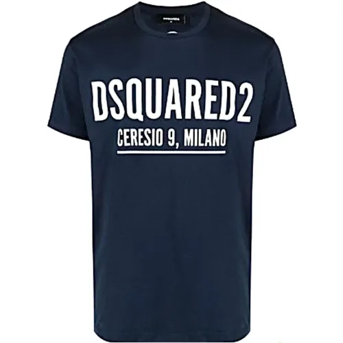 Casual Baumwoll T-Shirt für Männer , Herren, Größe: M - Dsquared2 - Modalova