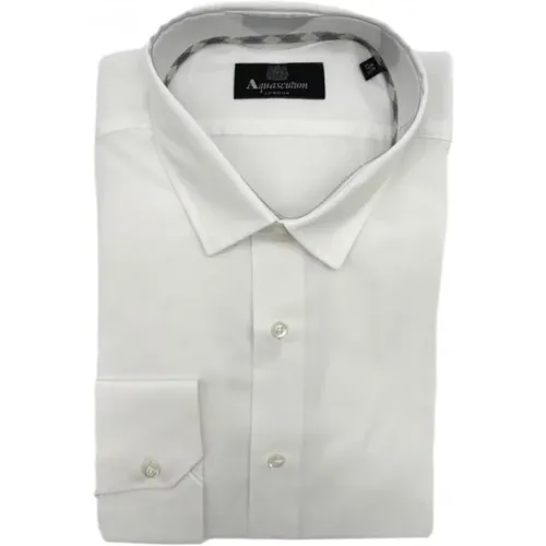 Herren Baumwollhemd , Herren, Größe: XL - Aquascutum - Modalova