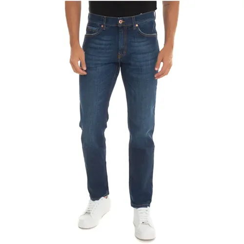 Stone Washed Denim Jeans , Herren, Größe: W38 - Harmont & Blaine - Modalova