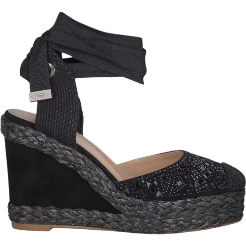 Glitter Wedge Sandal , female, Sizes: 6 UK, 7 UK, 4 UK, 5 UK, 8 UK - Alma en Pena - Modalova