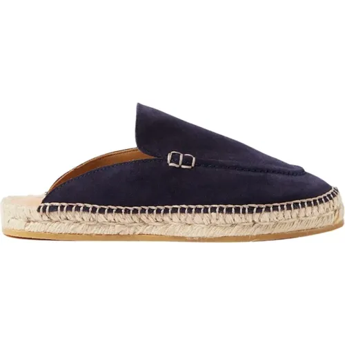 Blaue Wildleder Espadrilles , Damen, Größe: 42 EU - Scarosso - Modalova