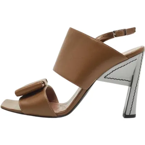 Pre-owned Leather sandals , female, Sizes: 7 UK - Marni Pre-owned - Modalova