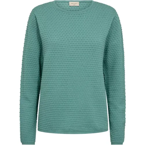 Dodo-Dottie Türkiser Pullover , Damen, Größe: S - FREEQUENT - Modalova