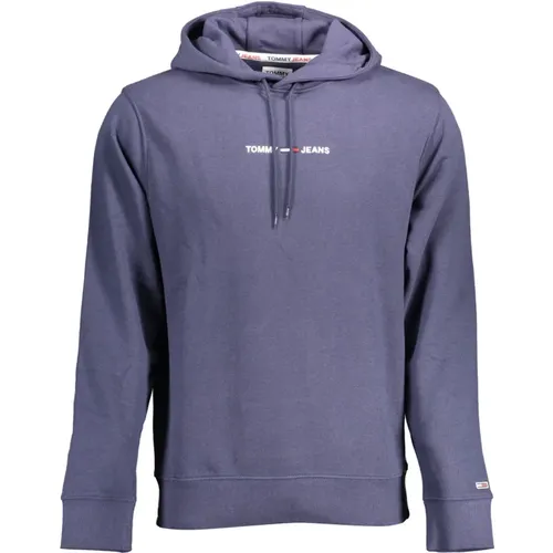 Blauer Langarm Rundhals Bestickter Sweatshirt - Tommy Hilfiger - Modalova