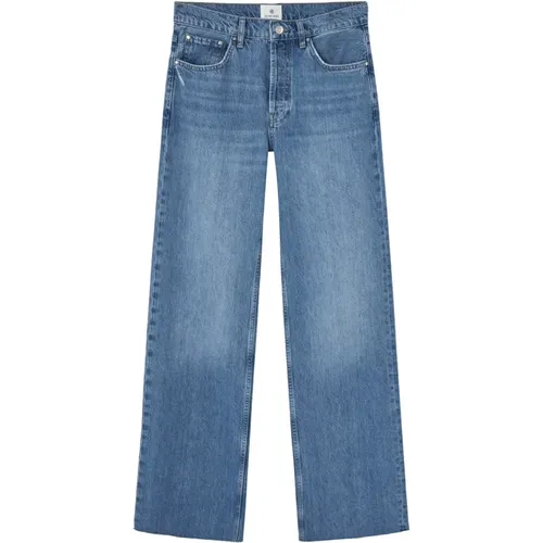 Blaue Gewaschene Denim Jeans , Damen, Größe: W28 - Anine Bing - Modalova
