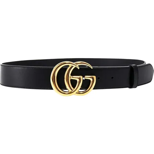 Leather Belts with Iconic Metal Buckle , male, Sizes: 105 CM - Gucci - Modalova