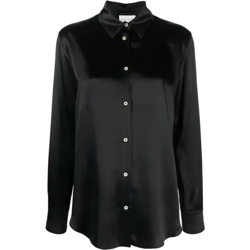 Elegant Long Sleeve Viscose Shirt , female, Sizes: XL, M, L, S - Forte Forte - Modalova