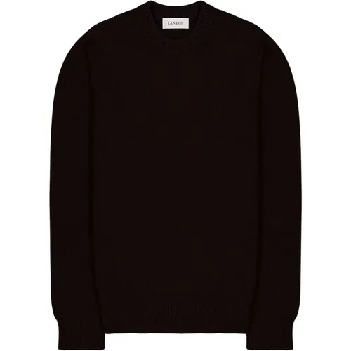 Merino Wool and Cashmere Crewneck Sweater , male, Sizes: L, S, M, 2XL, XL - Laneus - Modalova