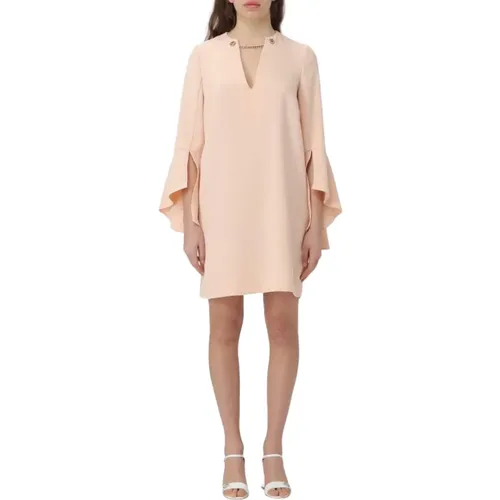 Short Dress with V-Neck , female, Sizes: M - Twinset - Modalova