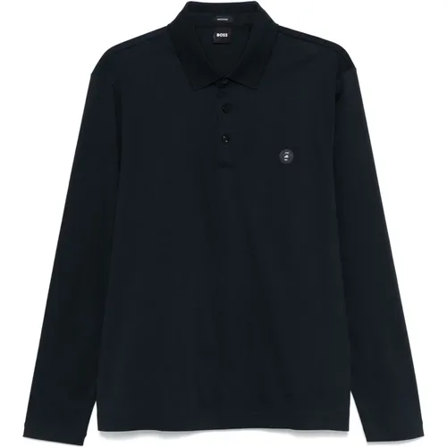 Baumwoll-Poloshirt mit gesticktem Logo , Herren, Größe: XL - Hugo Boss - Modalova