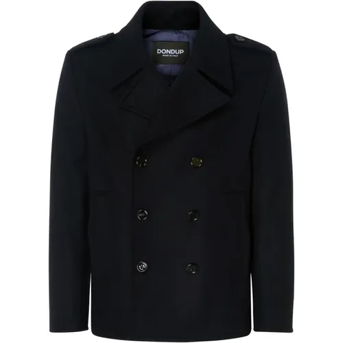 Classic Peacoat in , male, Sizes: L, M - Dondup - Modalova