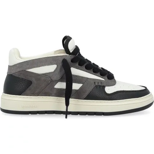 Grey Vintage White Black Sneakers , male, Sizes: 7 1/2 UK, 7 UK, 8 UK - Represent - Modalova