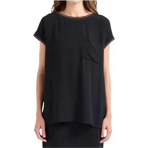 Casual Cotton Tee Shirt , female, Sizes: S - Emporio Armani - Modalova