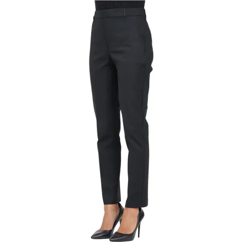 Schwarze Slim-Fit Hose , Damen, Größe: S - Ralph Lauren - Modalova