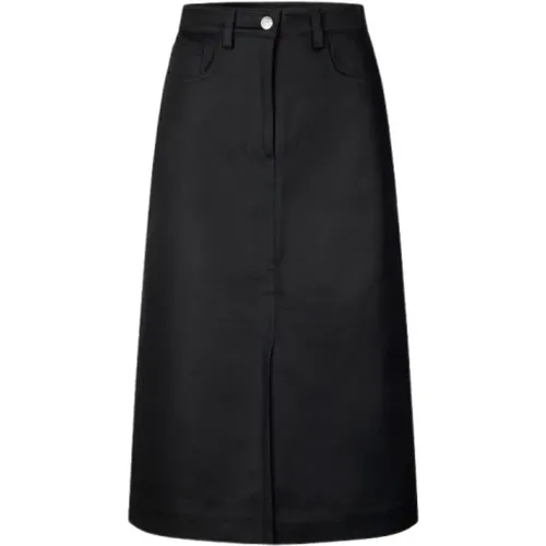 Denim Midi Skirt , female, Sizes: M, S, XS - Samsøe Samsøe - Modalova