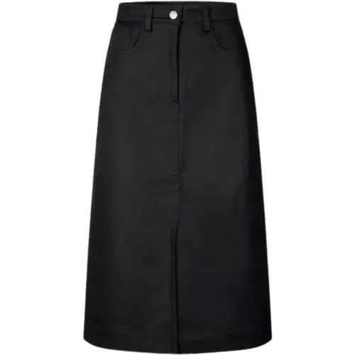 Denim Midi Skirt , female, Sizes: S, XS - Samsøe Samsøe - Modalova