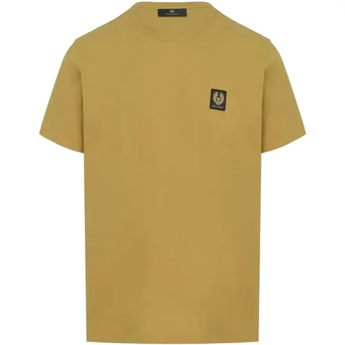Logo Patch Cotton T-Shirt , male, Sizes: L, XL, 2XL, M - Belstaff - Modalova
