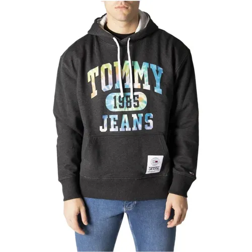 Herren Sweatshirt mit Stilvollem Muster , Herren, Größe: M - Tommy Jeans - Modalova