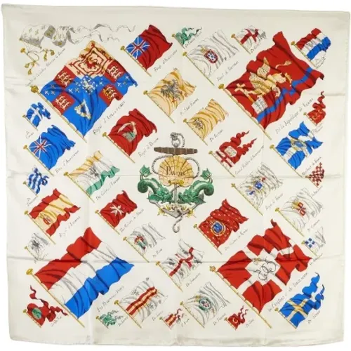 Pre-owned Canvas scarves , female, Sizes: ONE SIZE - Hermès Vintage - Modalova