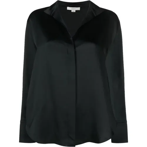 Long sleeve stand blouse , female, Sizes: XS, S - Vince - Modalova
